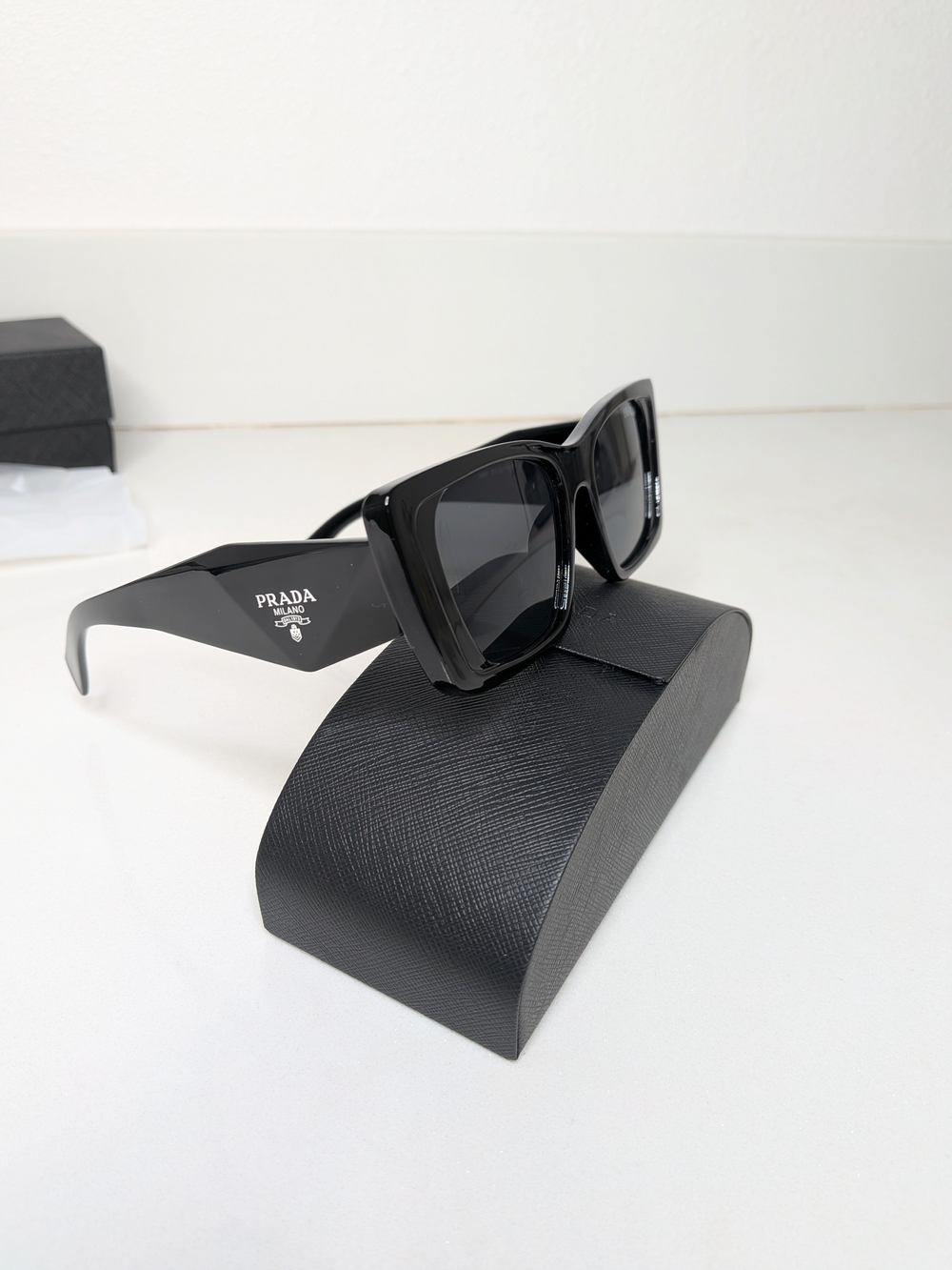 Prada Black Cat-Eye Sunglasses - Picture 3 of 11